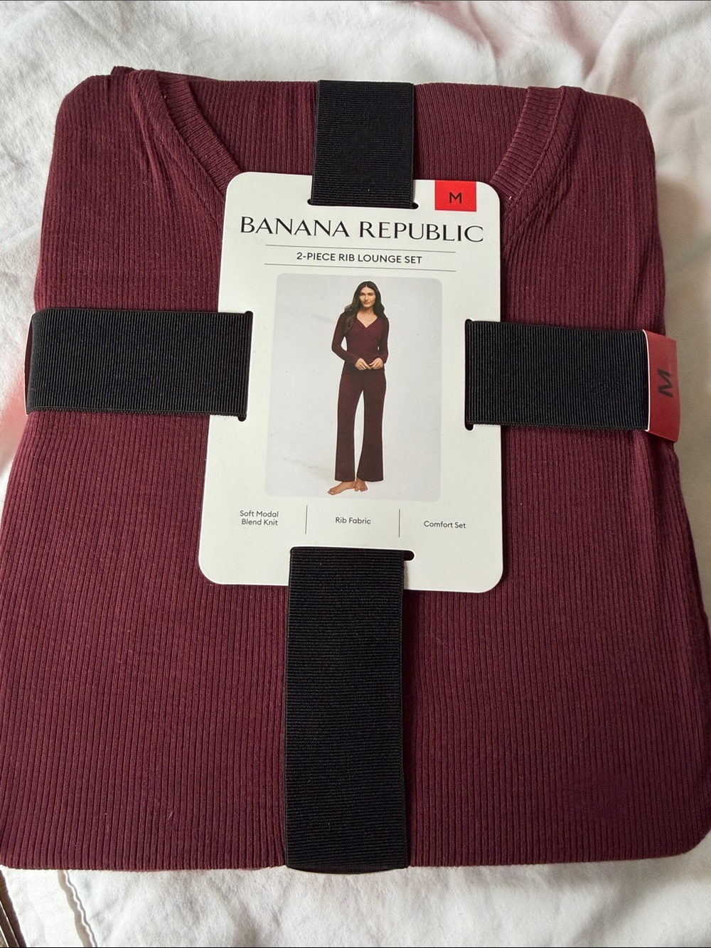 Banana Republic Womens Rib Lounge Set - Wine